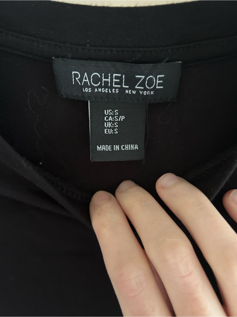 Rachel Zoe Sequin Puff-Sleeve Black Size Small Short Sleeve Top - Picture 2 of 3
